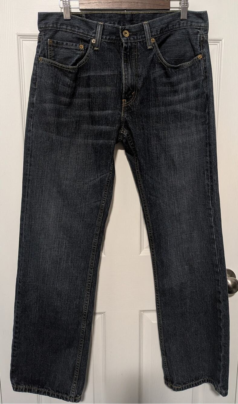 Levi's 559 Men's Relaxed Straight Leg Jeans Dark Wash Blue 33x32